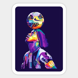 Ronaldinho Wpap Pop Art Sticker